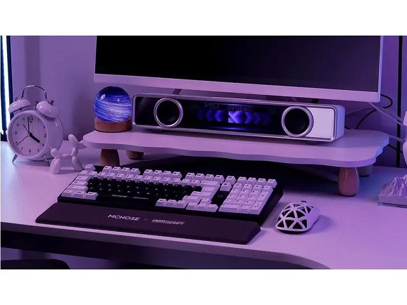 Клавіатура MCHOSE Unbox Therapy UT98 RGB Icy Creamsicle Switch Wireless Classic Therapy (HW-UT98-1) - фото 4