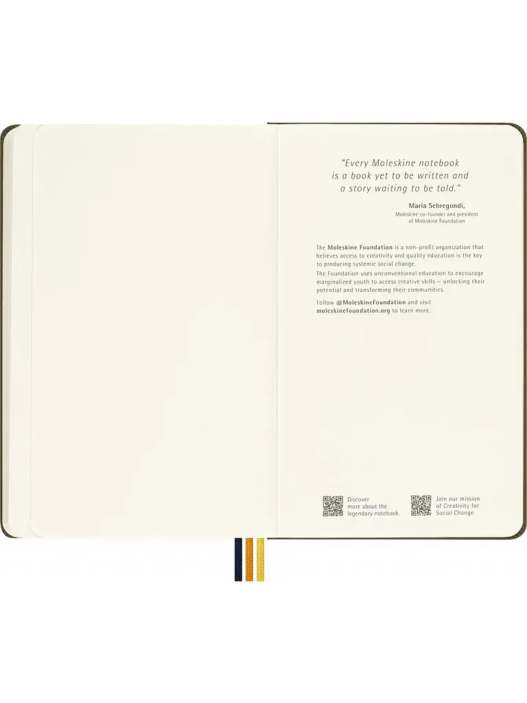 Записник Moleskine x K-Way середній, Нелінований Зелений Нейлон (SKQP062KWGREENWMR) - фото 5