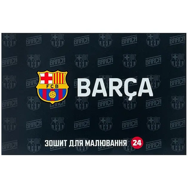 Альбом для малюв. на скобі 24арк. софт тач + УФлак "FC Barcelona" №BC25-242/Kite/ - фото 3