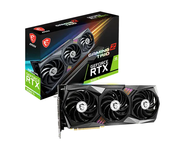 Видеокарта MSI GeForce RTX 3060 Ti GAMING Z TRIO 8G LHR - фото 1