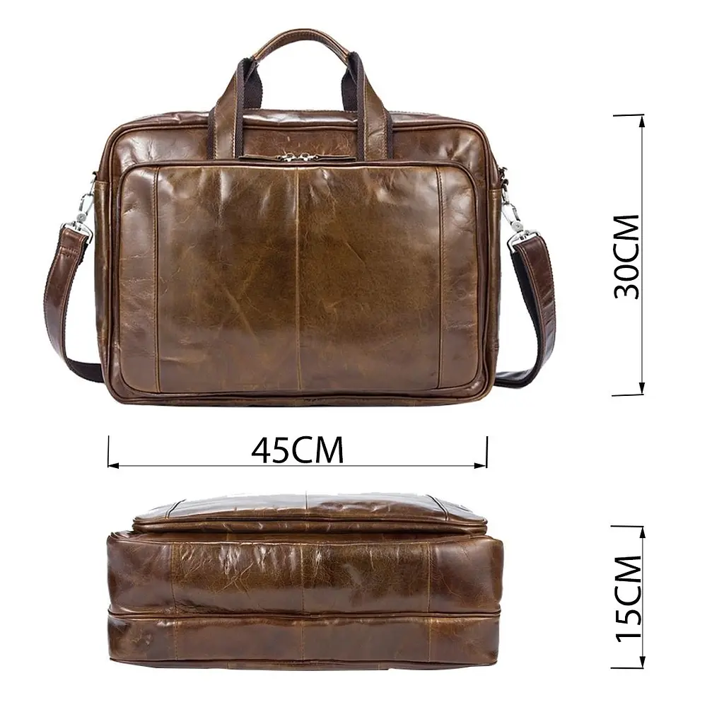 Чоловічі шкіряні сумки 14769 Vintage коричневий - фото 6