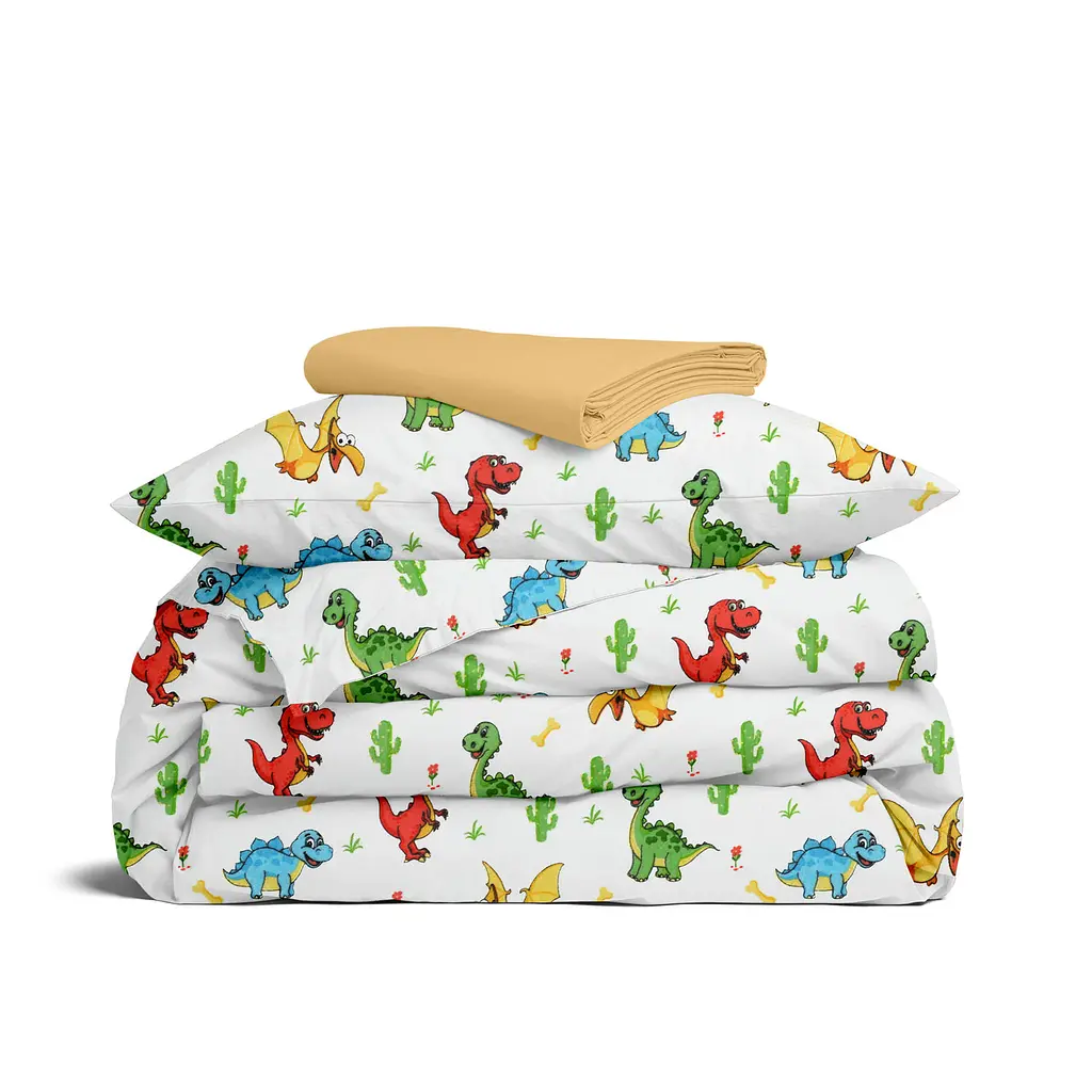 Дитяча постільна білизна в ліжечко COLORFUL DINO CS1 COSAS (4822052252017)