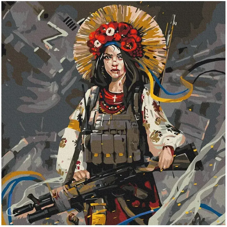 Картина по номерам Brushme На защите свободы © Станислав Лунин 50x50 см - фото 1