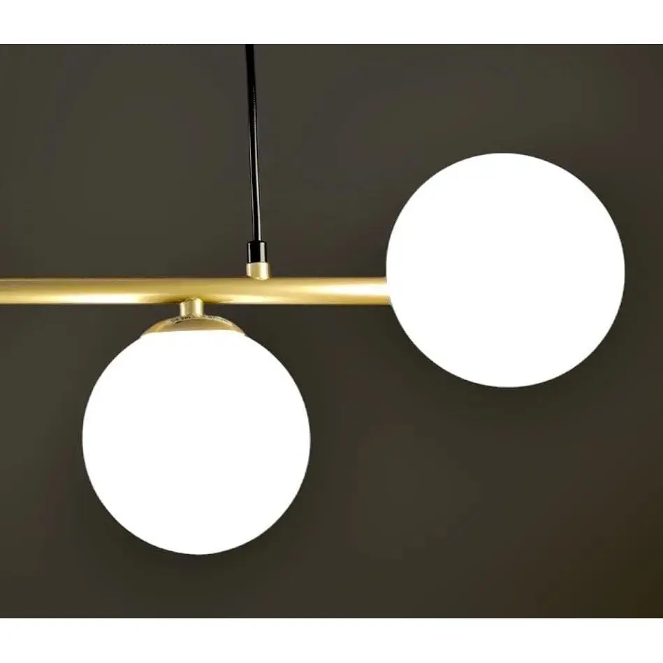 Люстра Brille молекула підвісна BR-01 696S/3 G9 GD+WT - фото 3