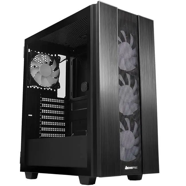 Корпус Chieftec HUNTER 2 GS-02B-OP 4x120 мм A-RGB, USB-C, ATX, без БЖ, Black (GS-02B-OP) - фото 4