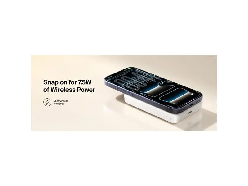 Зовнішній акумулятор (Power Bank) Belkin Slim Magnetic 10000mAh White (BPD015HQWH) - фото 10