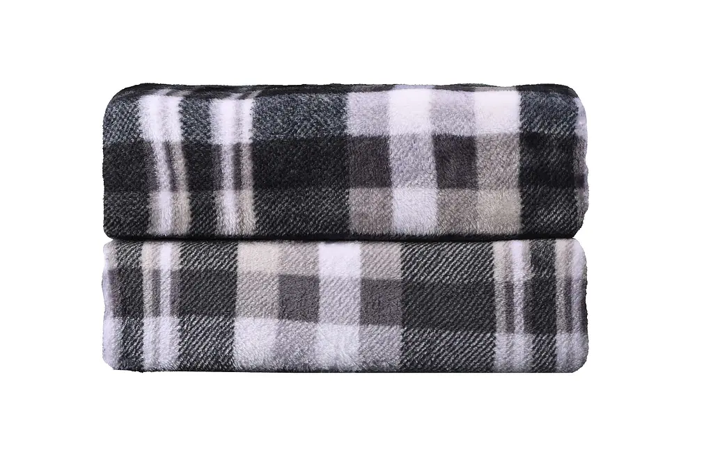 Плед Ardesto Flannel 200х220 см сіра клітинка (ART0102PB) - фото 2