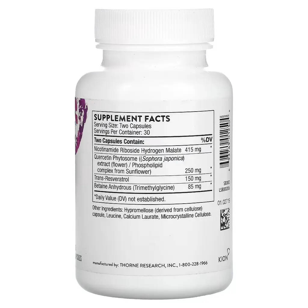 Комплекс для здорового метаболізму Thorne Research ResveraCel 60 капсул - фото 2