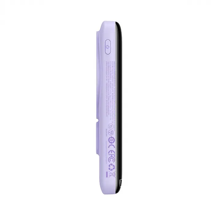 Портативна батарея Baseus Magnetic Bracket Wireless Fast Charge Power Bank 10000 mAh 20W PPCX000005 Purple - фото 3