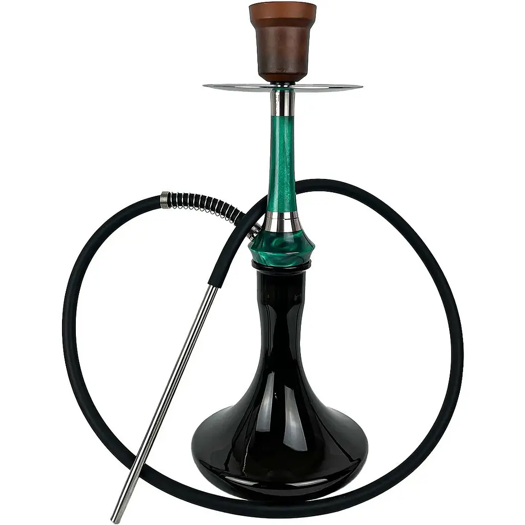 Кальян Totem Hookah Monolit Optima Emerald Green Craft Black - фото 2