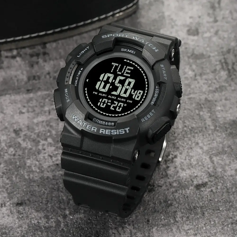 Наручные часы мужские 2077BK Black+Compass Skmei acs0030325 - фото 4