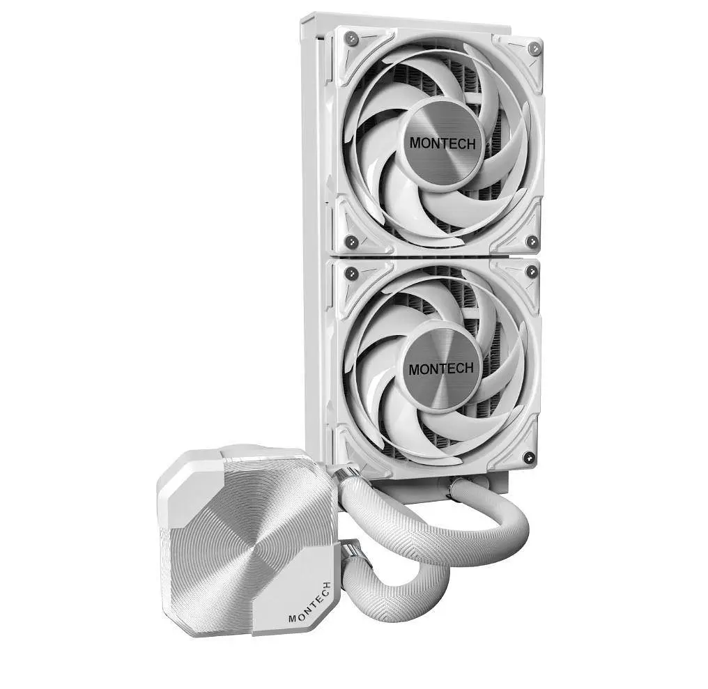Система охлаждения для компьютерного процессора MULTI SOCKET WHITE HYPERFLOW SILENT240(W) MONTECH - фото 2