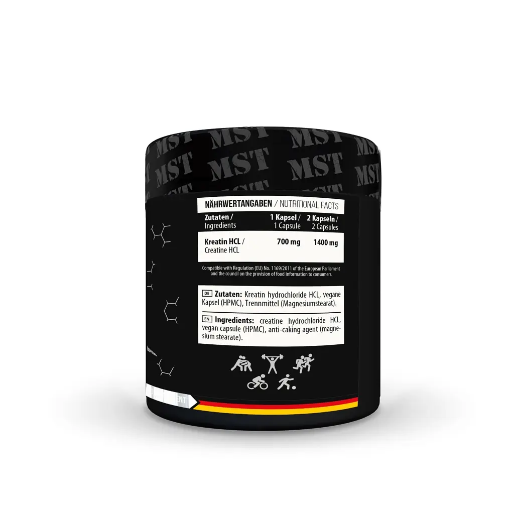Креатин гідрохлорид MST Creatine HCL, 300 вегакапсул - фото 2