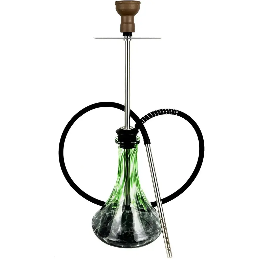 Кальян Tiaga Hookah Classic Silver Craft XL Green - фото 2