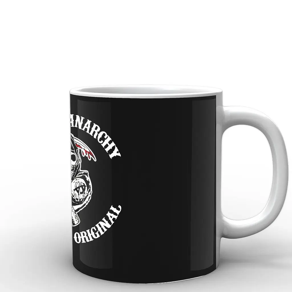 Кухоль GeekLand Сини Анархії Sons of Anarchy емблема SA.002.13 330 мл білий - фото 3
