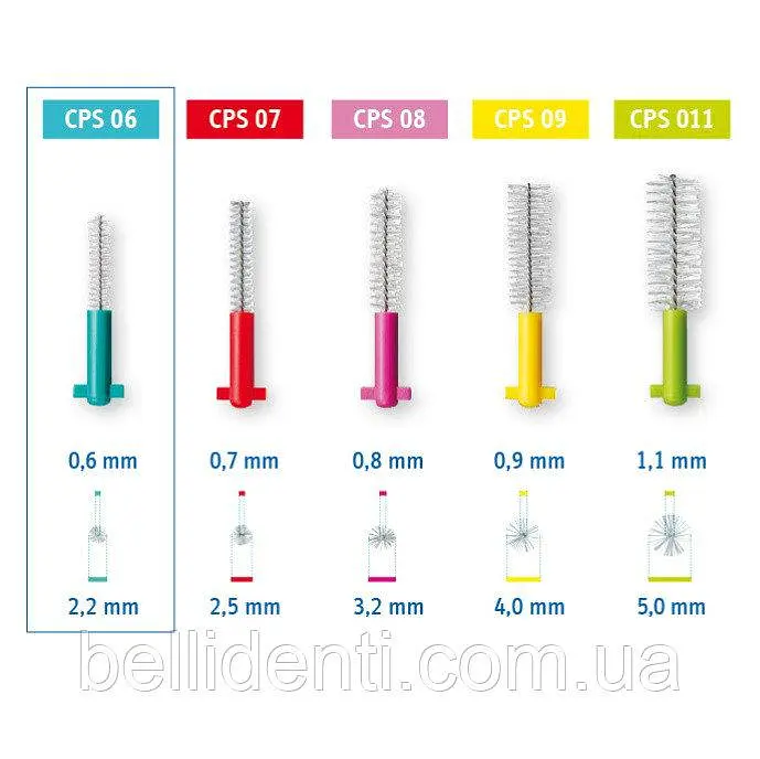 Набір міжзубних йоржиків Curaprox Prime Refill CPS 09 (без тримача), 8 шт - фото 4