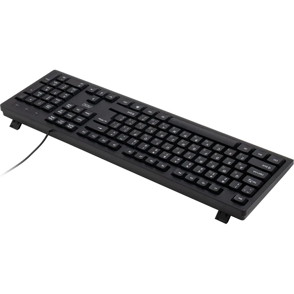 Клавіатура AOC KB100B USB UA Black (KB100B/97) - фото 9