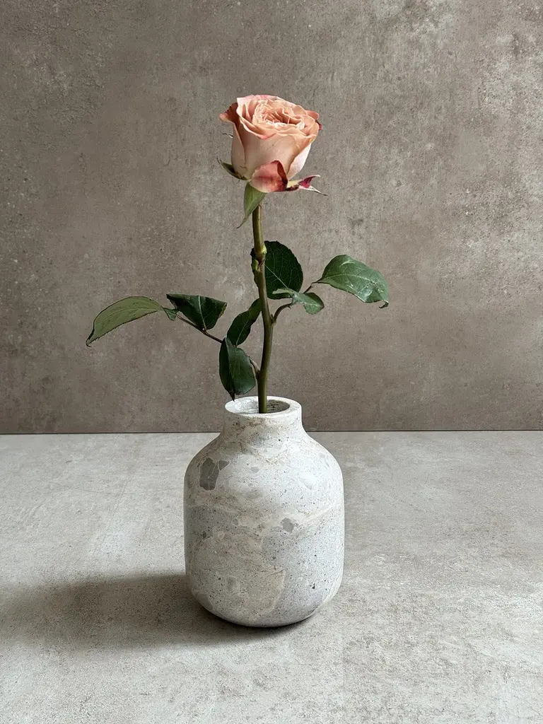 Ваза J-line мрамор 15 см (43917) - фото 2