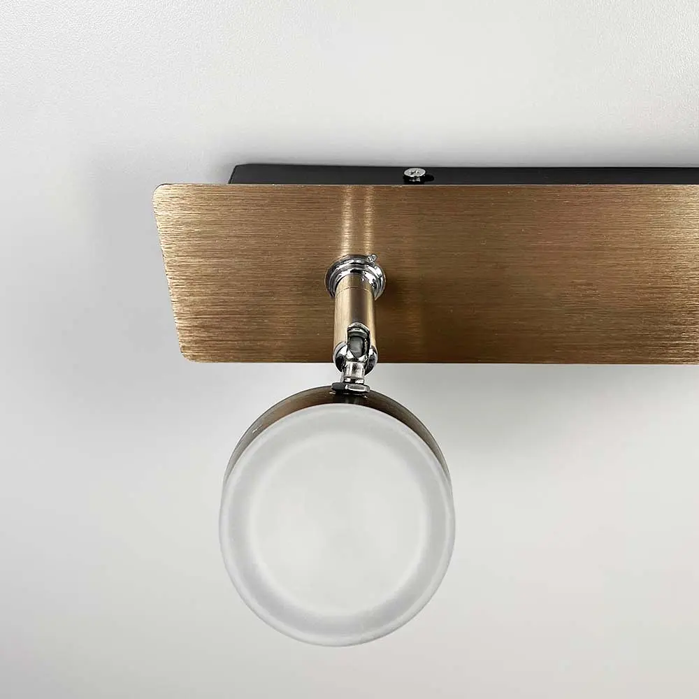 Коричневый LED бра Line F с двумя регулирующими точками света 32х14 см Арт. 8358/2 BCoffee - фото 5