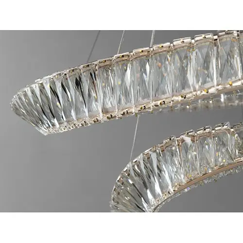 LED люстра кільця з кришталем Linisoln 548-80*50 FG, 160 ват - фото 3