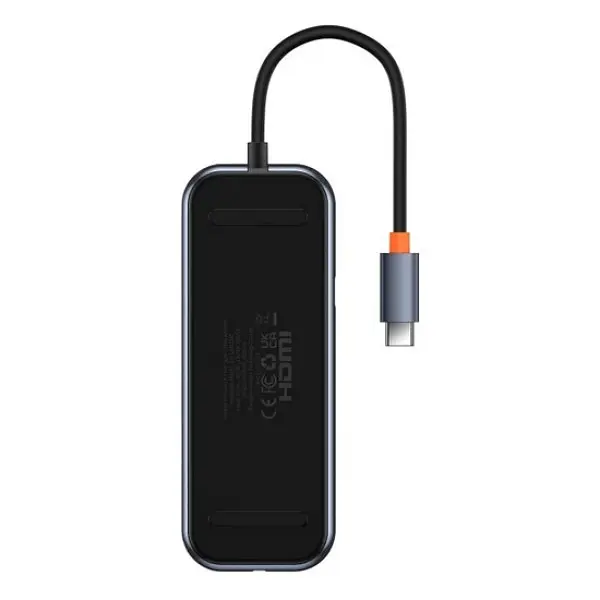 USB-хаб Baseus AcmeJoy 8-Port Type-C HUB Adapter (Type-C to HDXiaomi*1+USB3.0*2+USB2.0*1+Type-C PD&Data*1+RJ45*1+SD/TF*1) WKJZ010613 - фото 2