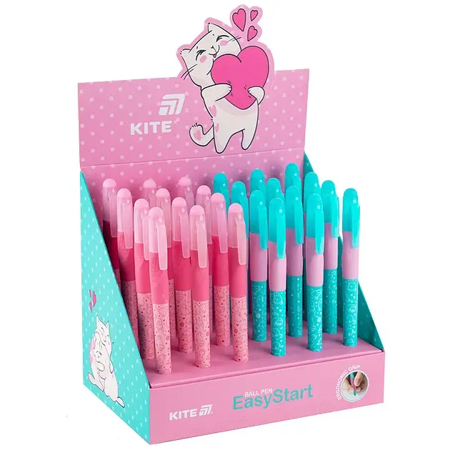 Ручка кулькова Kite EasyStart Kitty синя 24 шт. (K25-099-2) - фото 2