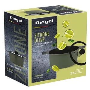 Каструля Ringel Zitrone Olive 2.5 л 20 см з кришкою - фото 7