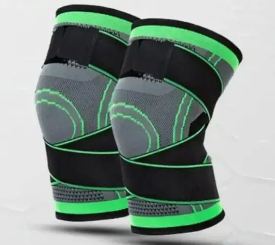 Бандаж для колінного суглоба No Brand Knee Support XXL Сіро-зелений (14980-hbr) - фото 7