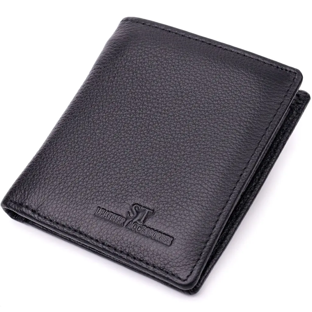 Жіночий гаманець в класичному чорному кольорі ST Leather 19466 чорний - фото 5