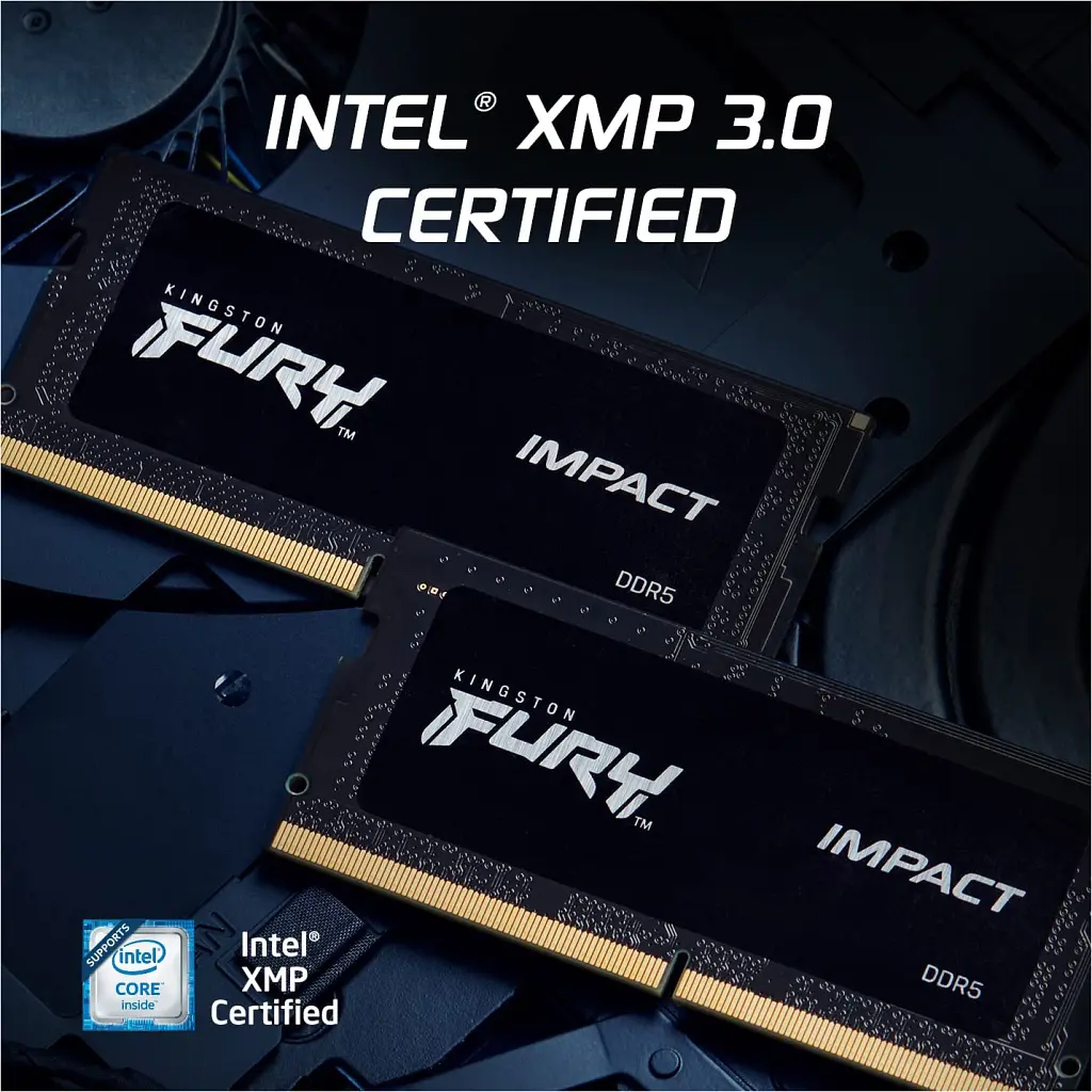 Модуль памяти для ноутбука SoDIMM DDR5 64GB (2x32GB) 5600 MHz FURY Impact Kingston Fury (ex.HyperX) (KF556S40IBK2-64) - фото 4