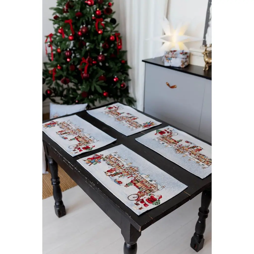 Салфетка гобеленовая Прованс Carousel с люрексом 30 x 50 см (41797) - фото 2