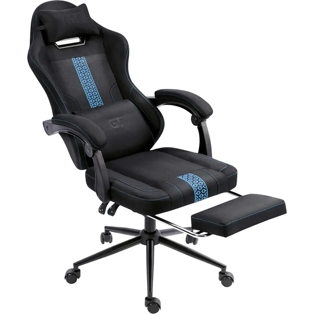 Геймерське крісло GT Racer X-2331 Fabric Black/Blue [166918] - фото 5