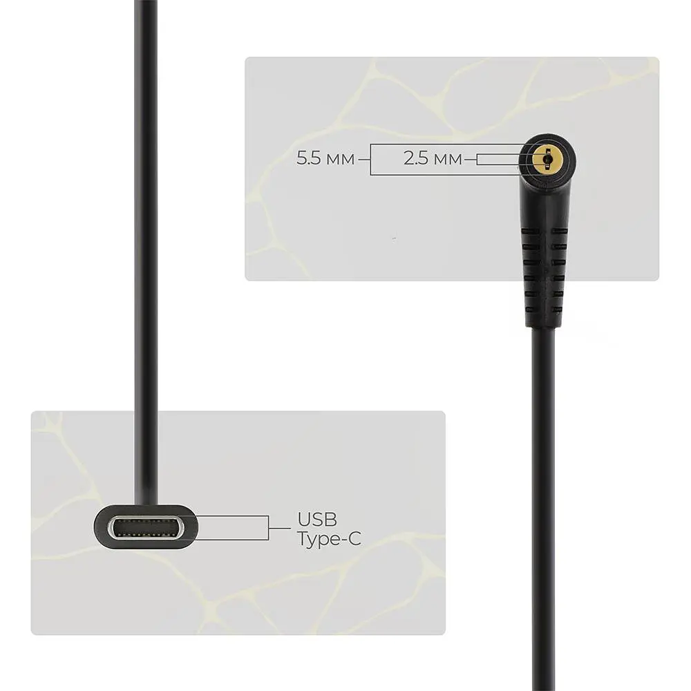 Кабель живлення ArmorStandart USB-C - DC 5.5x2.5 18.5-20V 1м (ARM79417) - фото 3