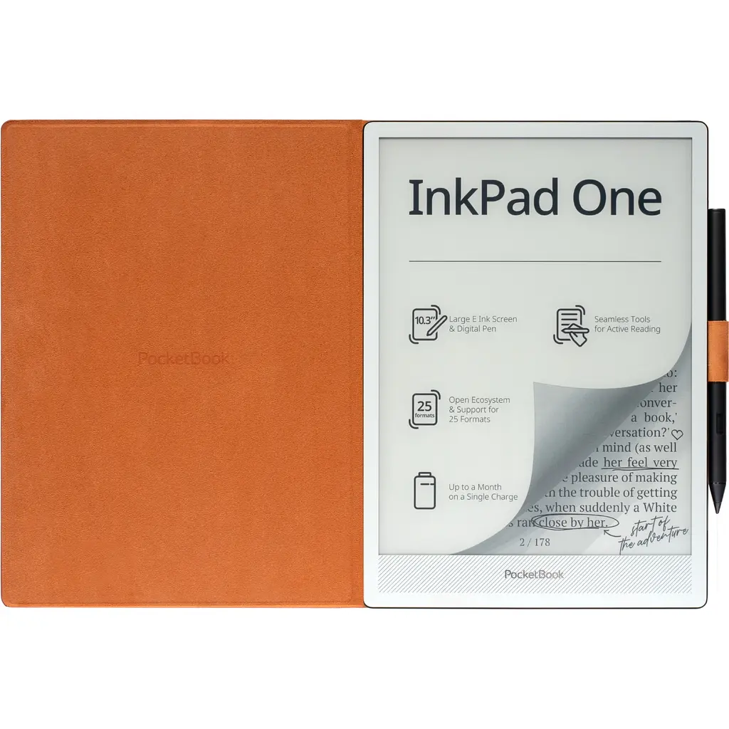 Обкладинка PocketBook 10.3", InkPAd One(PB1030), Magnetic folio cover, оранжевий - фото 9