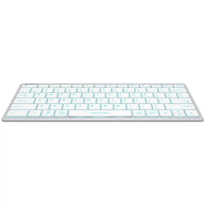 Клавиатура проводная A4Tech Fstyler FX61 USB White Icy Blue backlit - фото 4