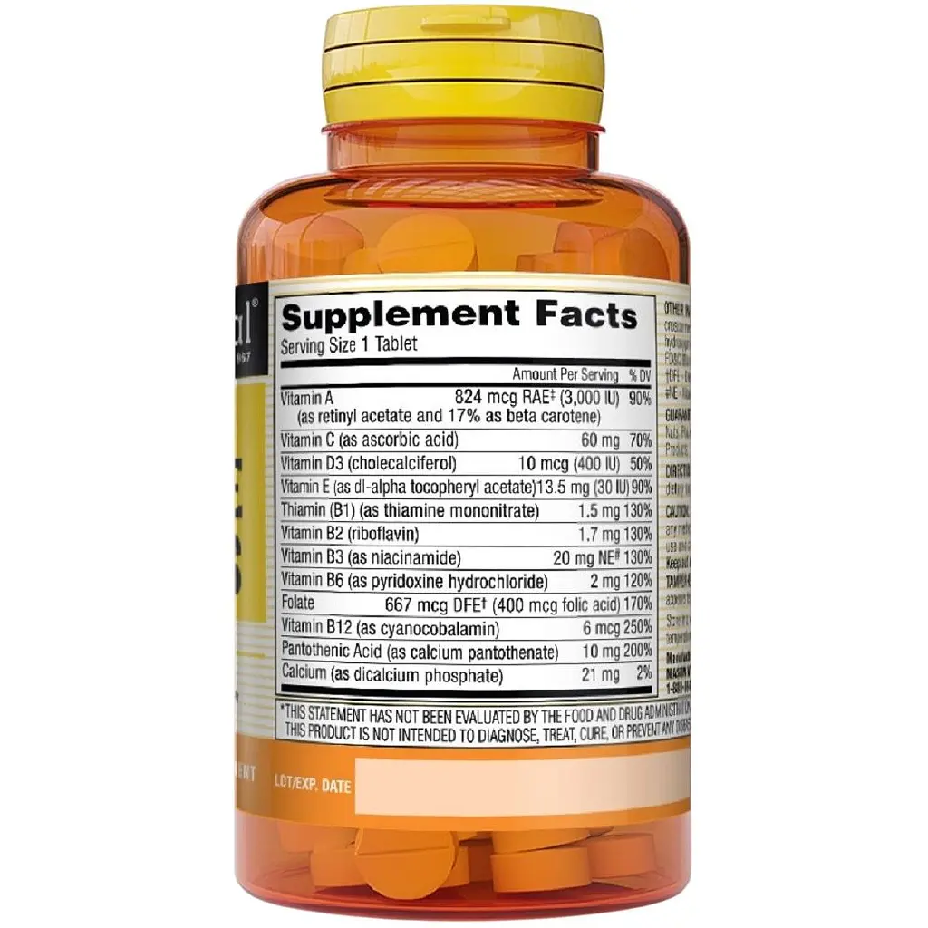 Мультивітаміни на кожен день Mason Natural Daily Multiple Vitamins 100 таблеток - фото 2