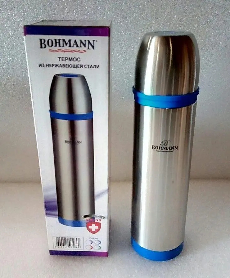 Термос Bohmann BH-4491 0.8л blue - фото 3
