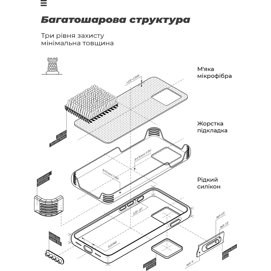 Чохол до мобільного телефона Armorstandart ICON Xiaomi Poco X8 Pro Max 5G Winter Blue (ARM91082) - фото 6