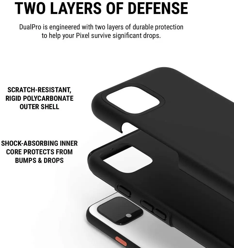 Протиударний двошаровий чохол Incipio DualPro для Google Pixel 4 (5.7") Black - фото 5