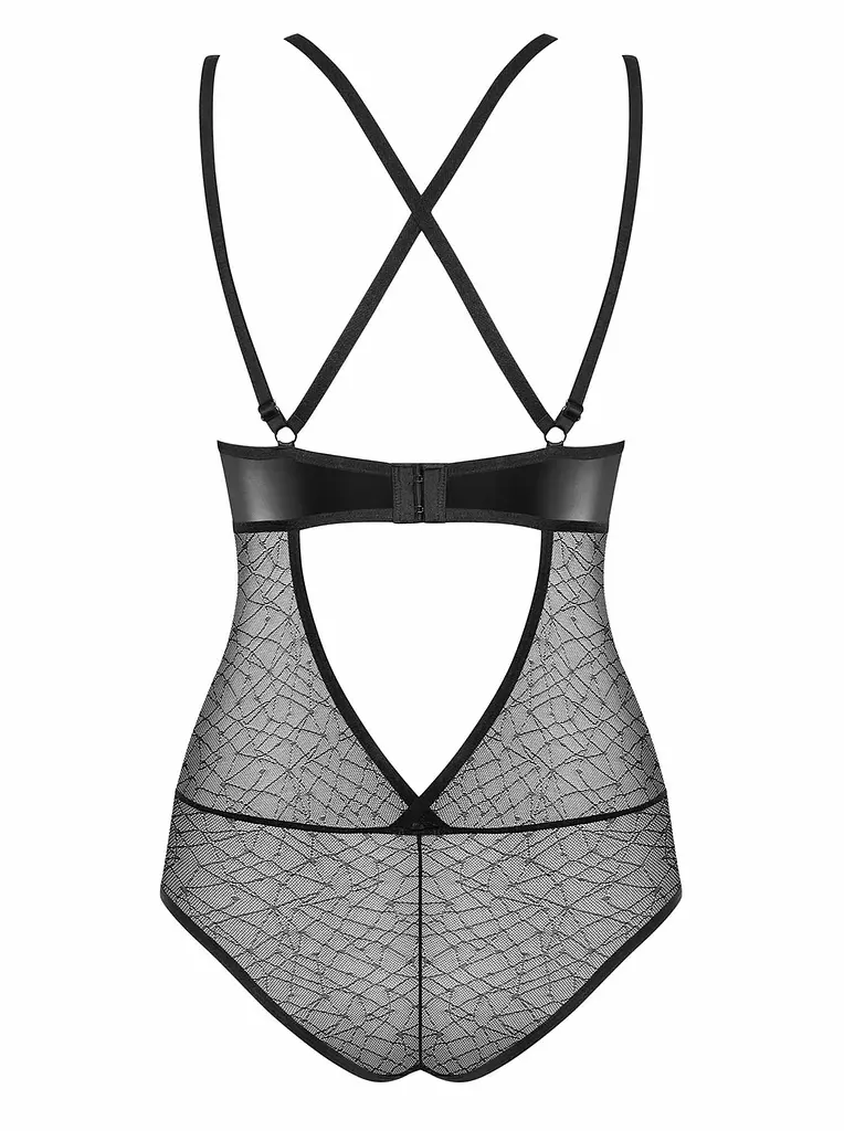 Боді Obsessive 859-TED-1 L/XL чорний - фото 7