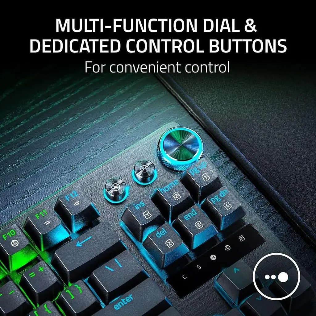 Клавиатура Razer Huntsman V3 Pro TKL RGB 84key Analog Optical Switches ENG/UKR Black (RZ03-04980100-R3M1) - фото 8
