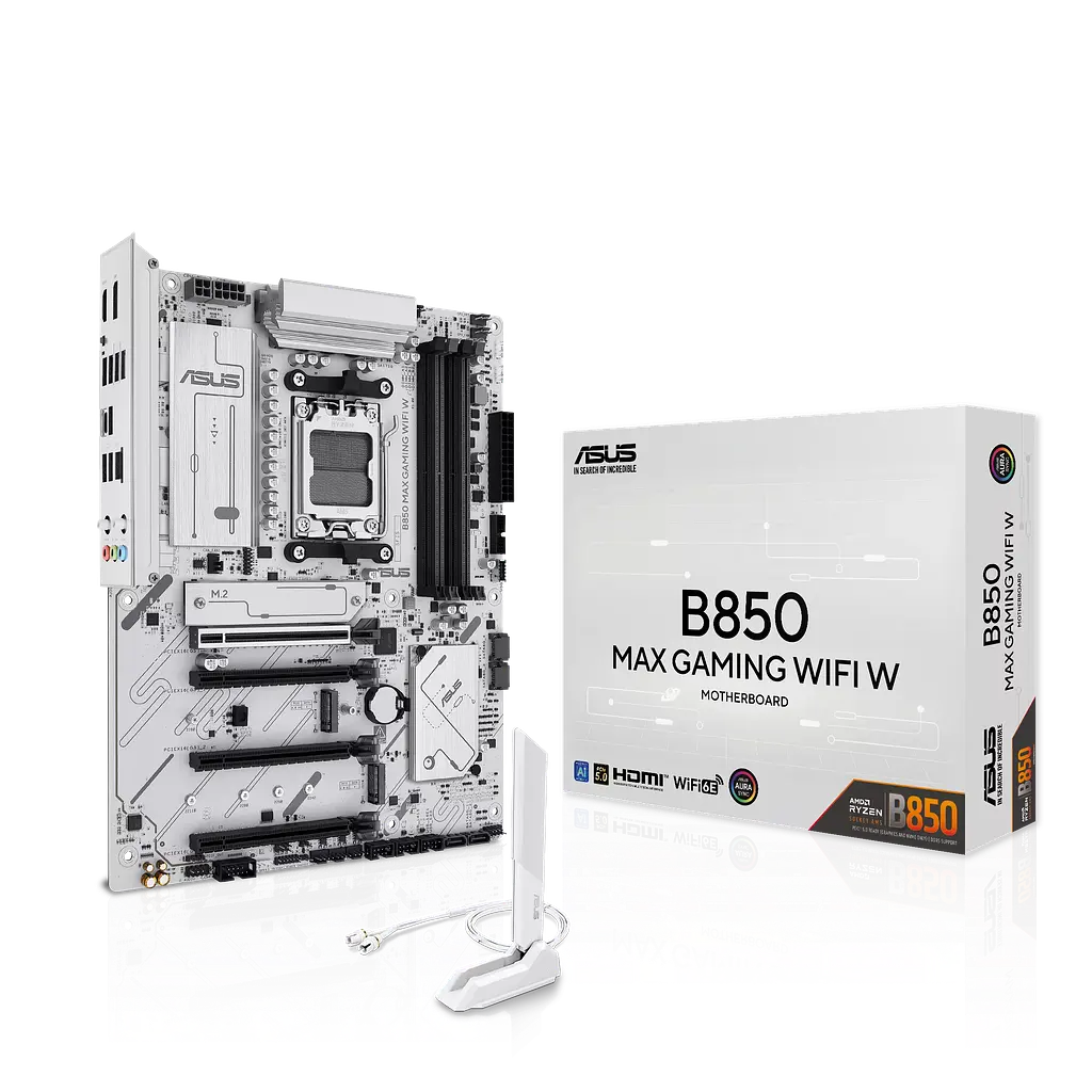 Материнcька плата Asus B850 Max Gaming Wi-Fi White Socket AM5 (B850 MAX GAMING WIFI W) - фото 5