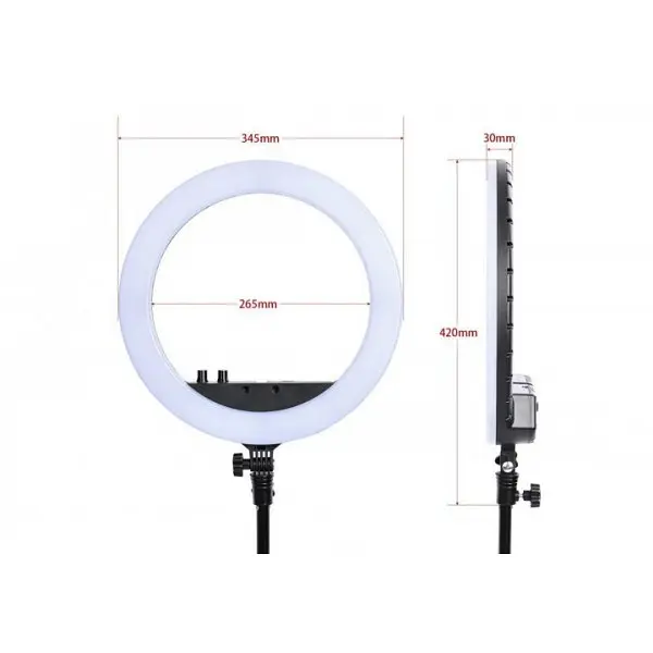 Студійна 360° світлодіодна LED лампа зі штативом та дзеркалом No Brand LIVE LIGHT A3649 - фото 6