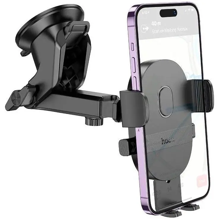 Тримач HOCO Mighty one-button car holder H19 (center console) - фото 6
