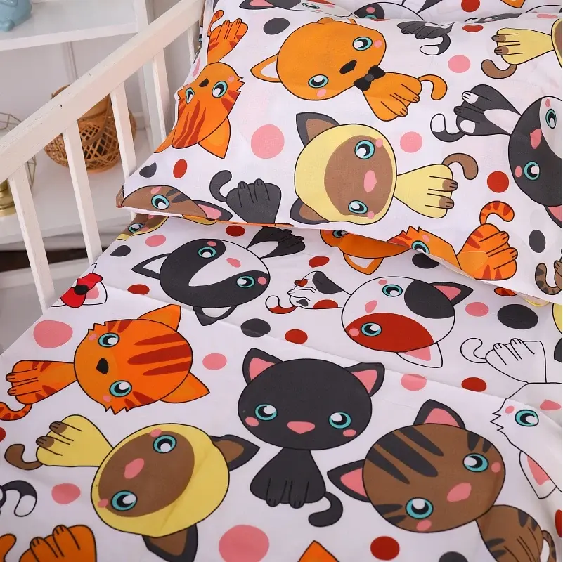 Комплект постільної білизни MirSon Бязь Kids Time 20-0035 Colored kittens 160x220 см (2200009639326) - фото 7