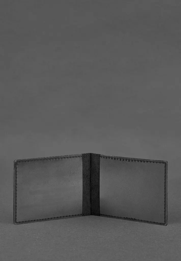 Кожаная обложка для удостоверения инвалида из-за российско-украинской войны черный Crazy Horse - фото 3