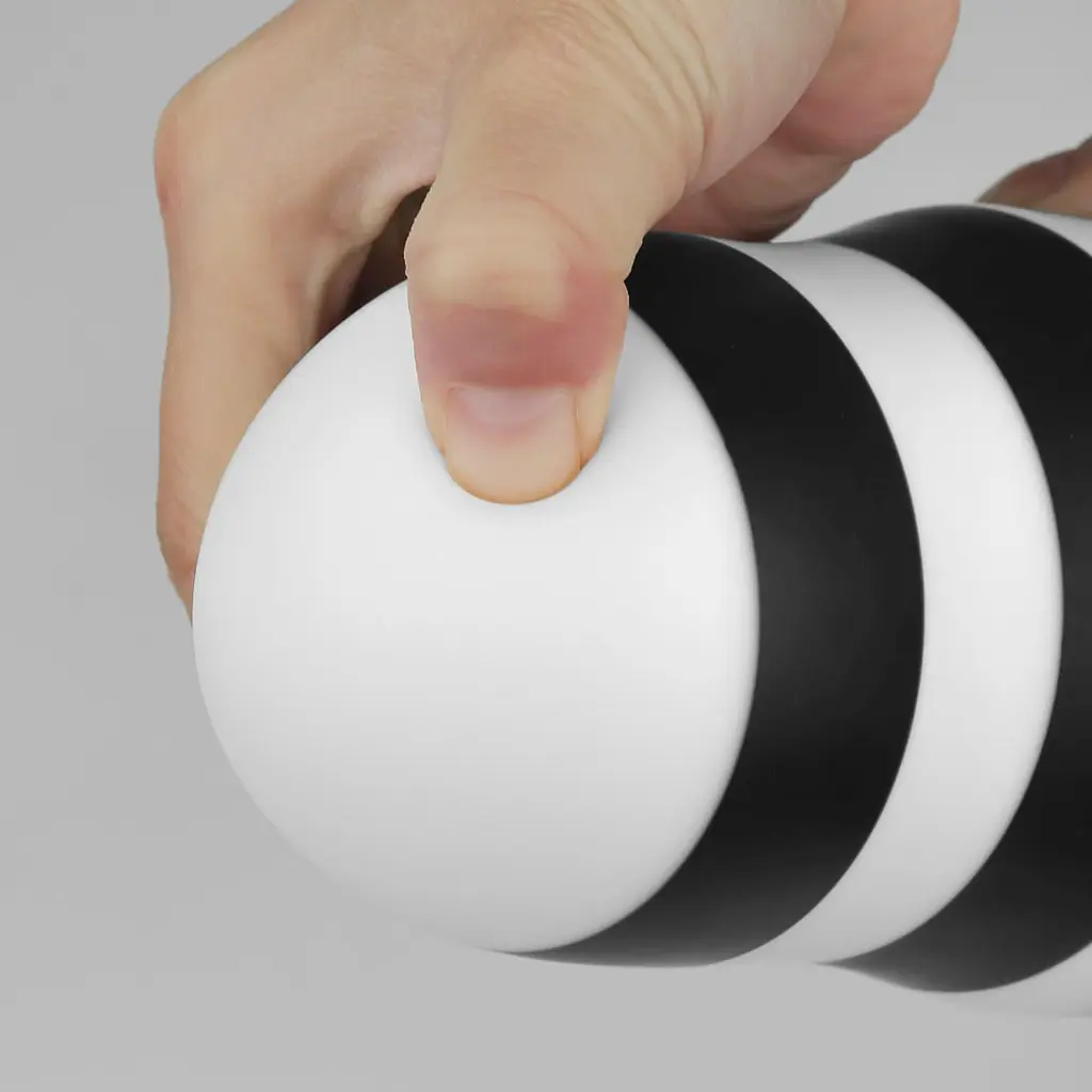 Анальна пробка LoveToy X-Missioner 18 см (чорно-білий) - фото 7