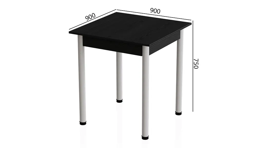 Стіл кухонний Ferrum-decor Агата 75x90x90 Білий ДСП Сосна Кембра 16мм (FRD-105682) - фото 3