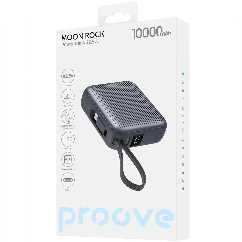 Портативна Батарея Proove Moon Rock 22.5W 10000mAh - фото 2