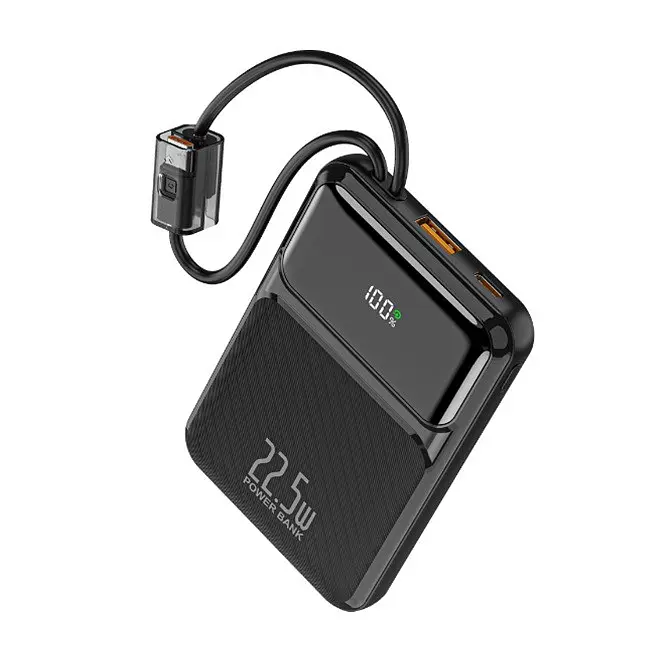 Зовнішній аккумулятор WUW Y158 (PD22.5W quick charge) 10000mAh чорний